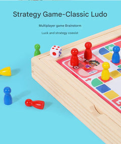 Match-puzzle example from the wooden game