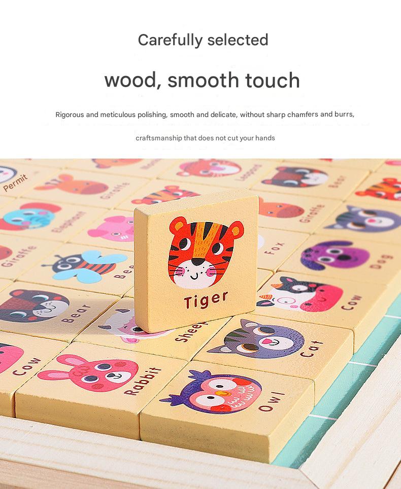 Game pieces and board setup for kids