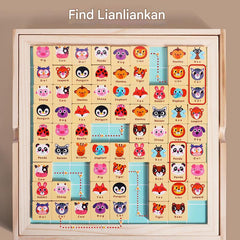 Match-puzzle example from the wooden game