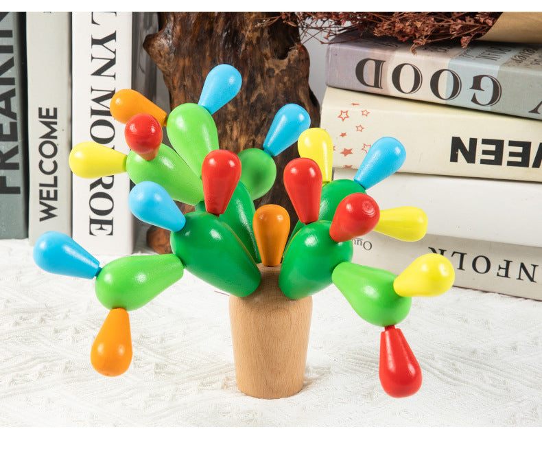 Creative building activities with cactus puzzle