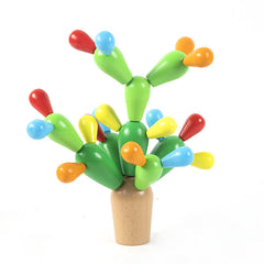 Kids enjoying interactive play with wooden blocks
