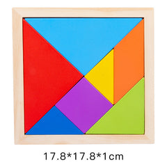 Kids Wooden Magnetic Tangram Set image 5