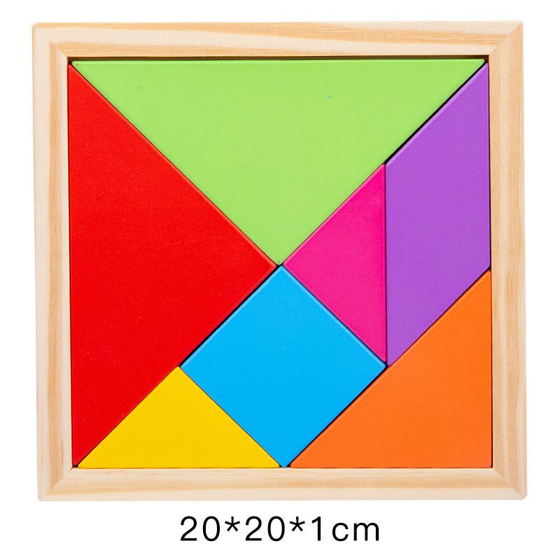 Kids Wooden Magnetic Tangram Set image 6
