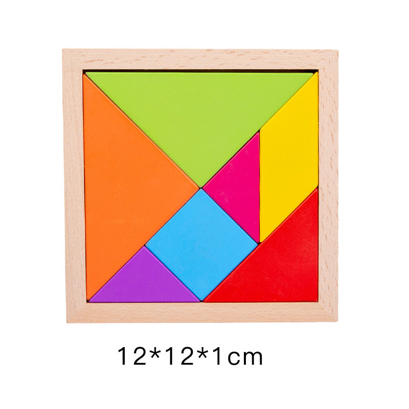 Kids Wooden Magnetic Tangram Set image 7