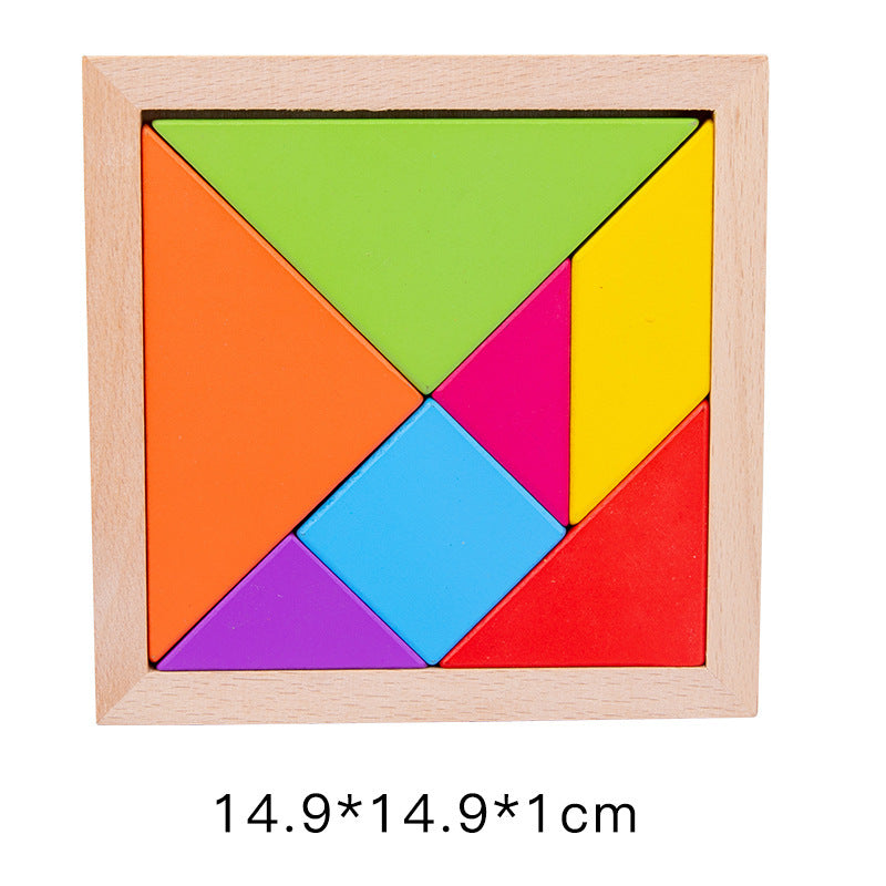 Kids Wooden Magnetic Tangram Set image 8