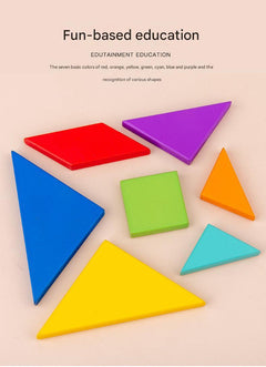 Kids Wooden Magnetic Tangram Set image 3