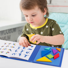 Kids Wooden Magnetic Tangram Set image 2