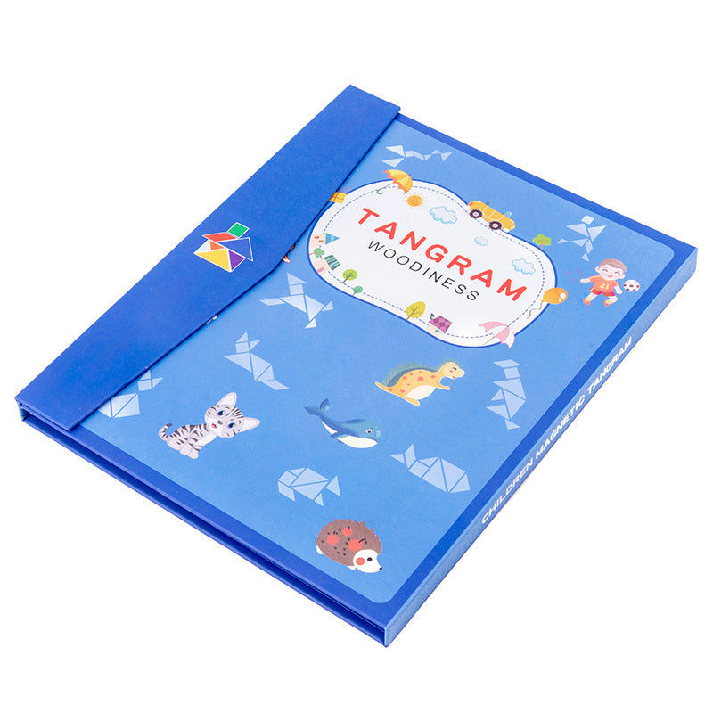 Kids Wooden Magnetic Tangram Set image 5