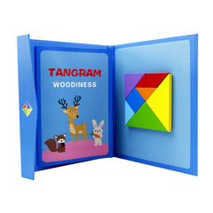 Kids Wooden Magnetic Tangram Set image 7