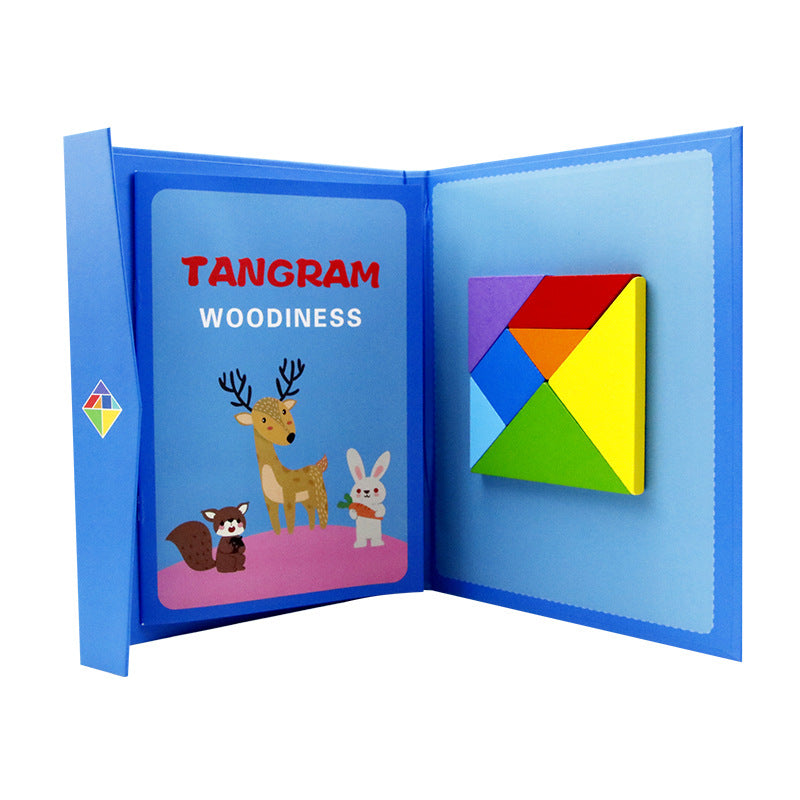 Kids Wooden Magnetic Tangram Set image 7