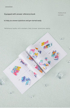 Cat themed wooden puzzle blocks image 2
