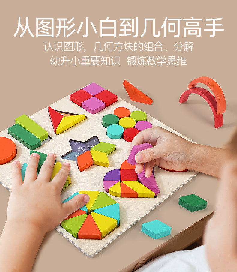 educational wooden puzzle for young children image 8