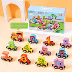 Magnetic Numbers Train Blocks in multi-colours