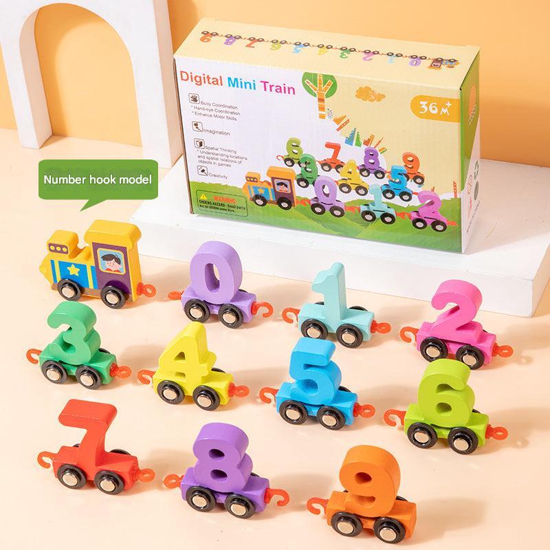 Educational wooden toy blocks set for toddlers