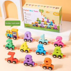 Educational wooden toy blocks set for toddlers