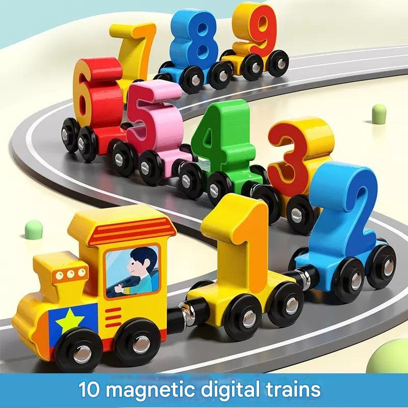 Educational wooden toy blocks set for toddlers