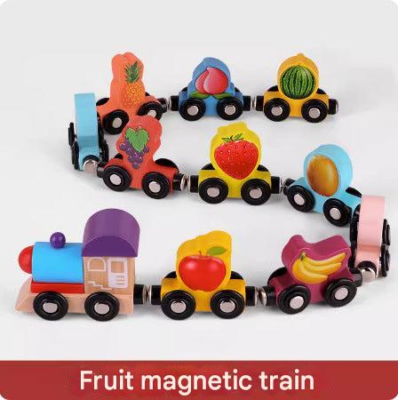 Magnetic Numbers Train Blocks in multi-colours