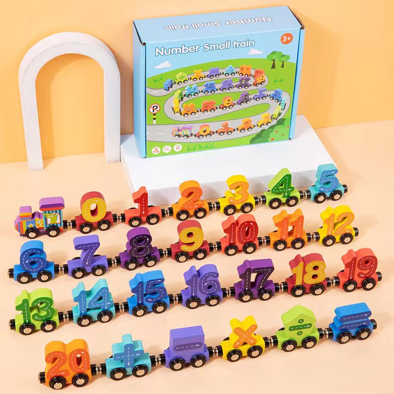 Magnetic blocks set on display