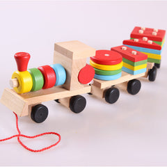 Magnetic train blocks enabling motor skills
