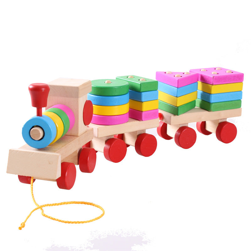 Multicoloured wooden blocks for toddlers