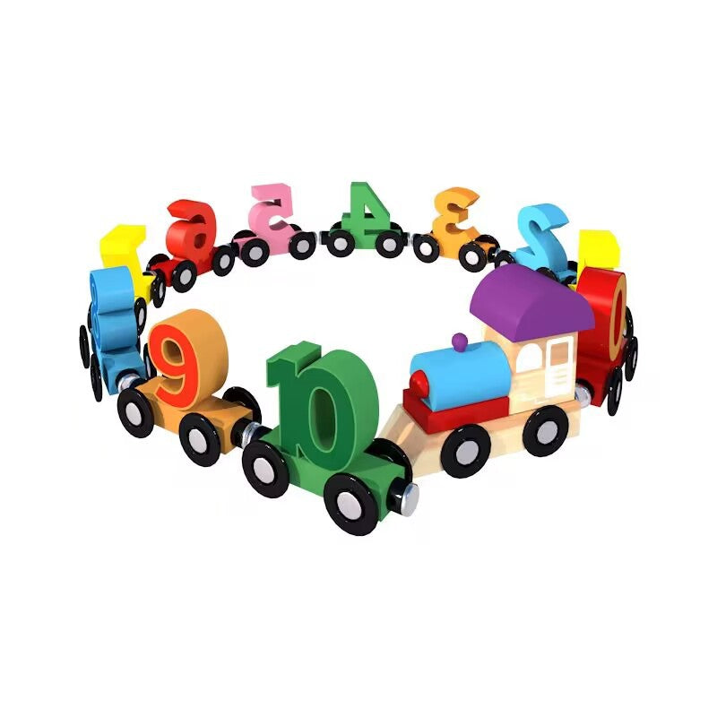 Wooden educational toy blocks for early learning