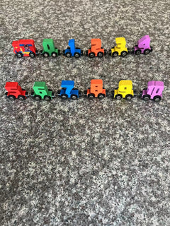 Vibrant coloured numbers for young learners