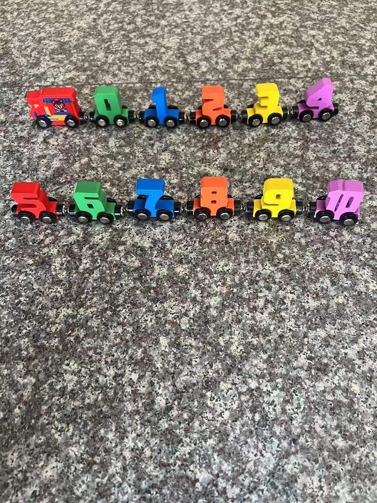 Vibrant coloured numbers for young learners