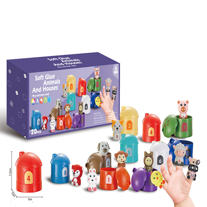 Multiple animal figures included in the set