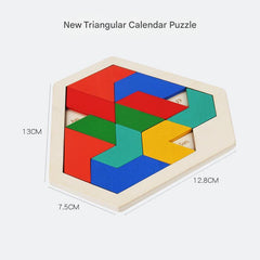 Durable wooden toy puzzle for kids