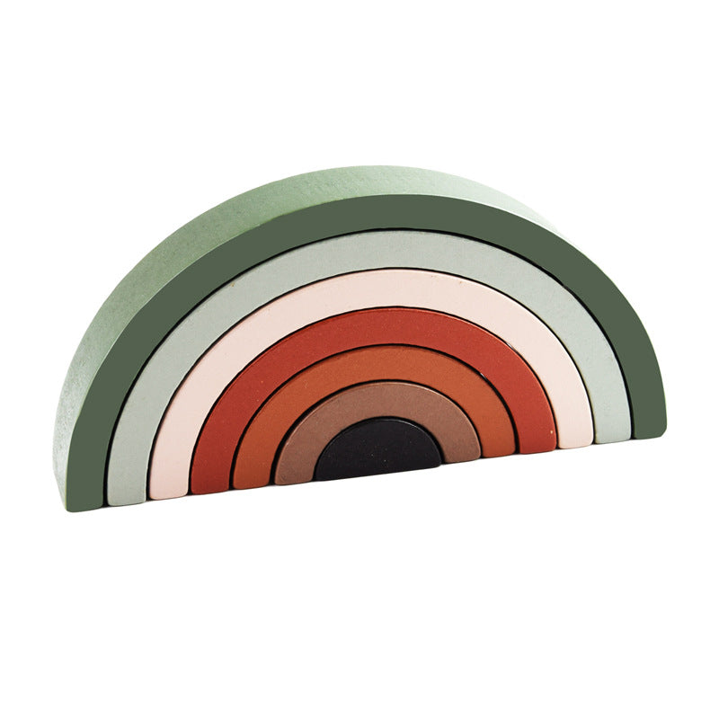 Cognitive skill development with rainbow stacker