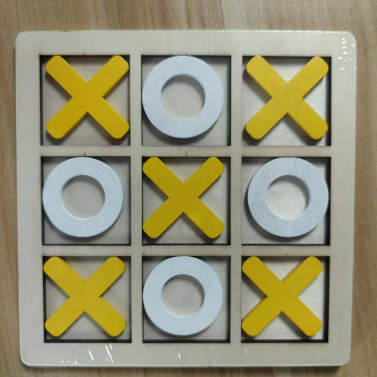 Tic-Tac-Toe game set displayed
