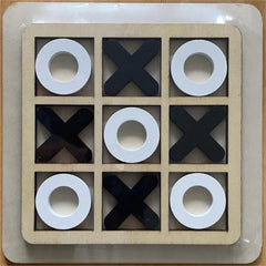 Close-up of game pieces for Tic-Tac-Toe