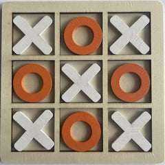 Family enjoying a game of Tic-Tac-Toe