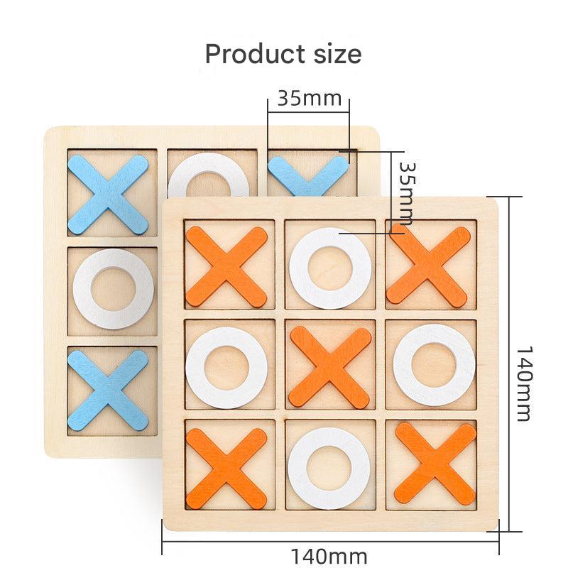 Close-up of game pieces for Tic-Tac-Toe