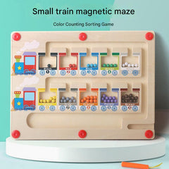 Wooden counting blocks displayed for learning