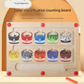 Set of vibrant wooden pieces for educational play