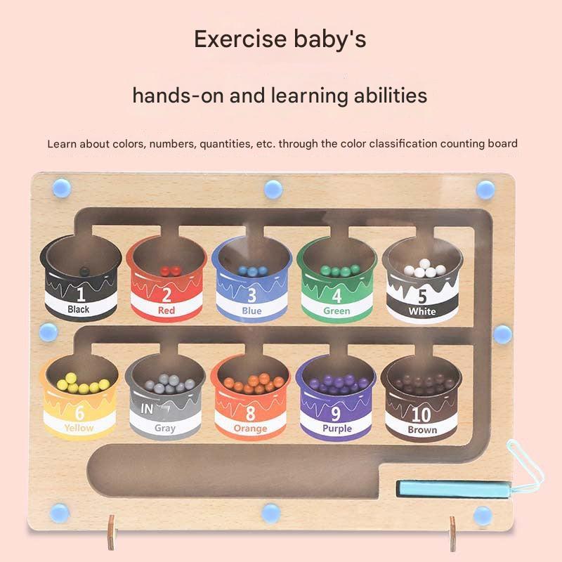 Assorted colours in the Educational Wooden Math Set