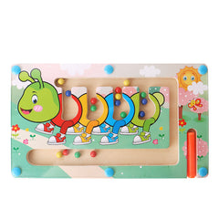 Child engaging with the Magnetic Math Set