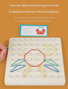 Kids engaging with a wooden educational puzzle