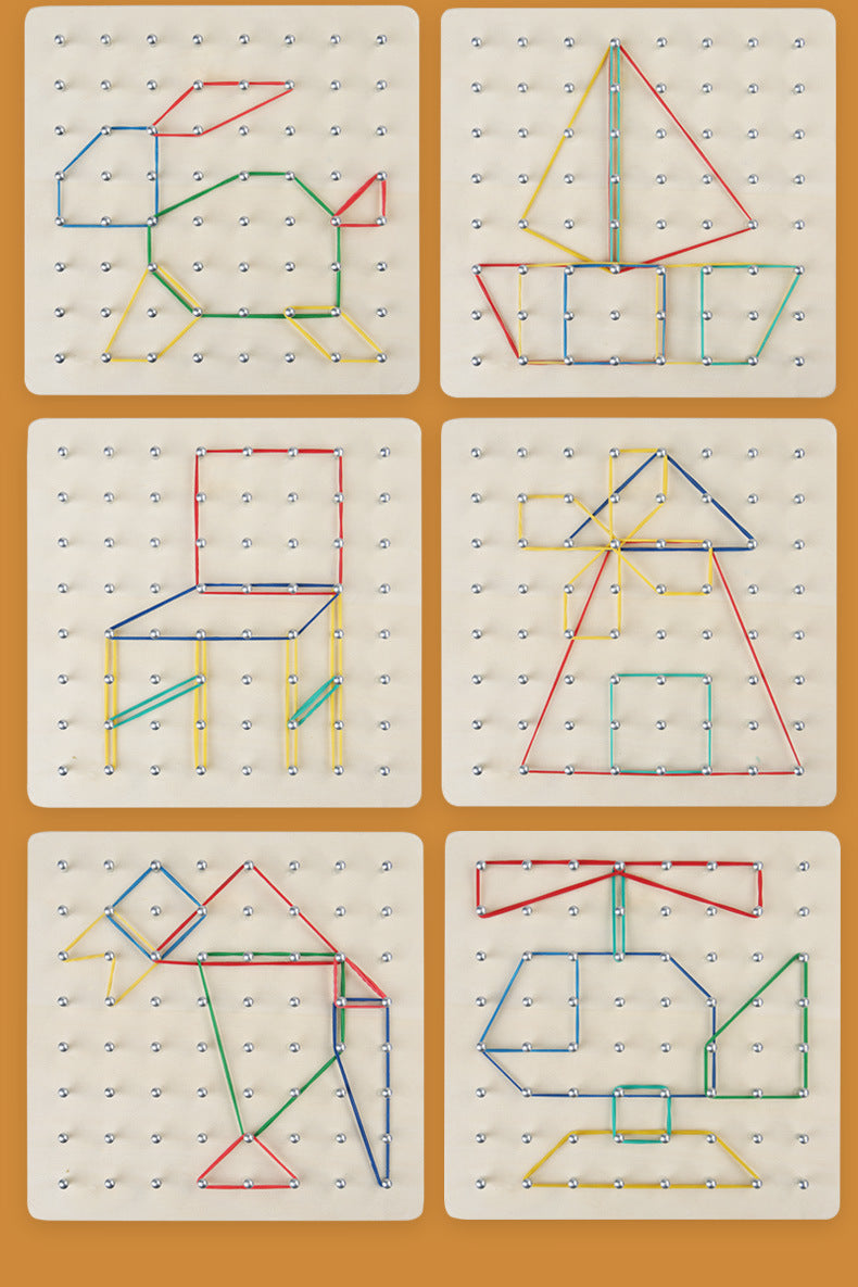 Children playing with interactive puzzle toys
