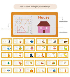 Durable wooden puzzle board for early learning