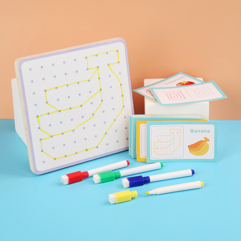 Kids engaging with a wooden educational puzzle