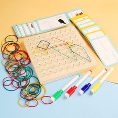 Puzzle board enhancing fine motor skills