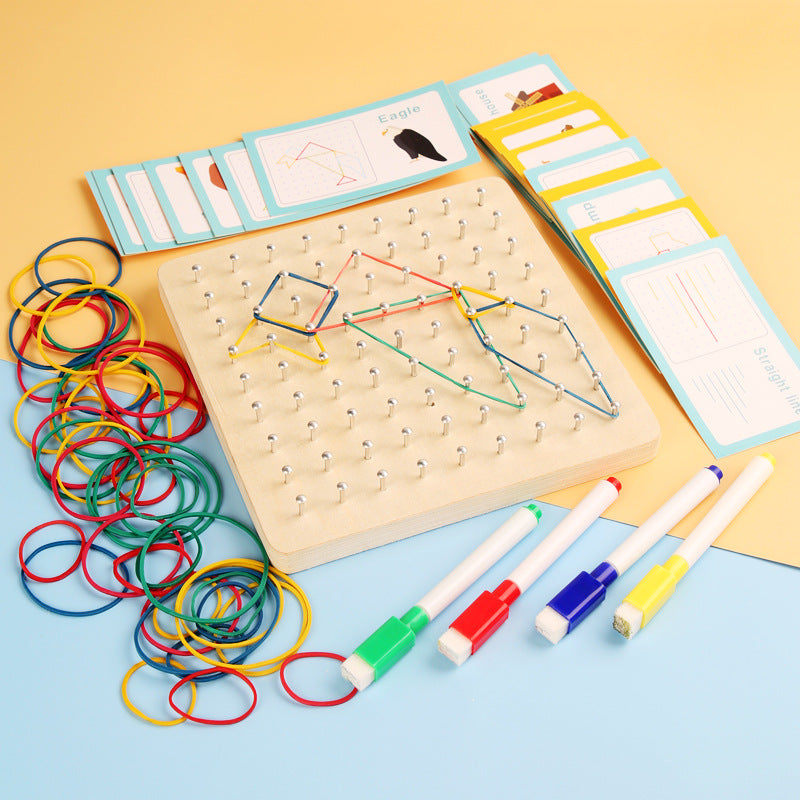 Puzzle board enhancing fine motor skills
