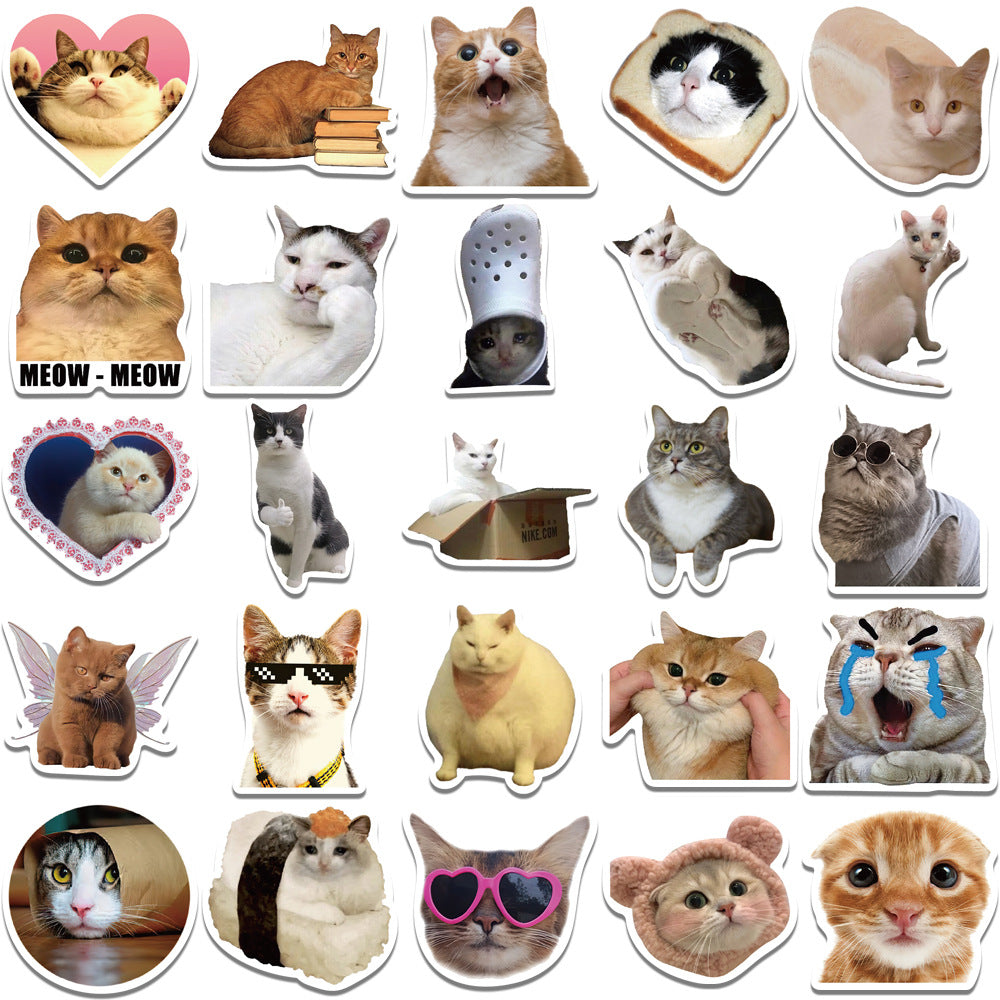Durable vinyl cat stickers for personalisation - image 4