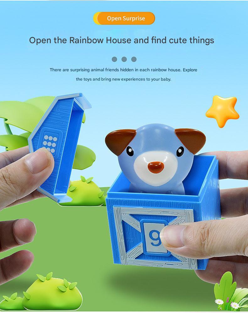 Counting puppets in vibrant colours for toddlers play