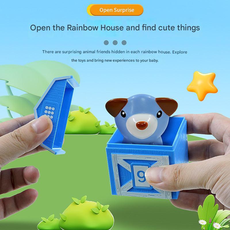 Counting puppets in vibrant colours for toddlers play
