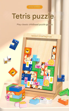 Different shapes of wooden blocks for learning