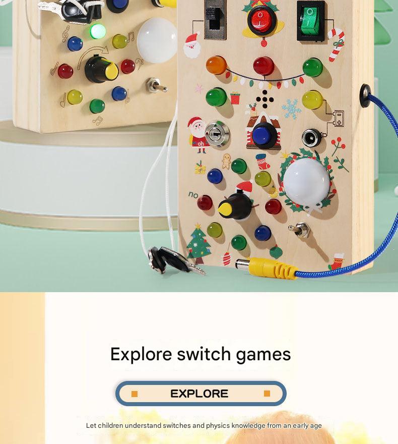 Rear view of the Wooden Busy Board