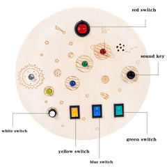Rear view of the Wooden Busy Board